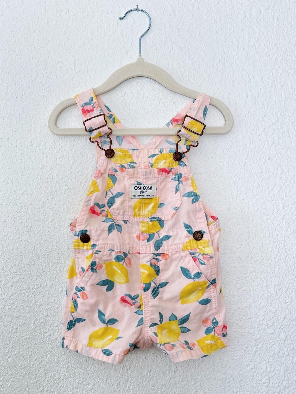 OshKosh B'gosh Lemon Print Shortalls
